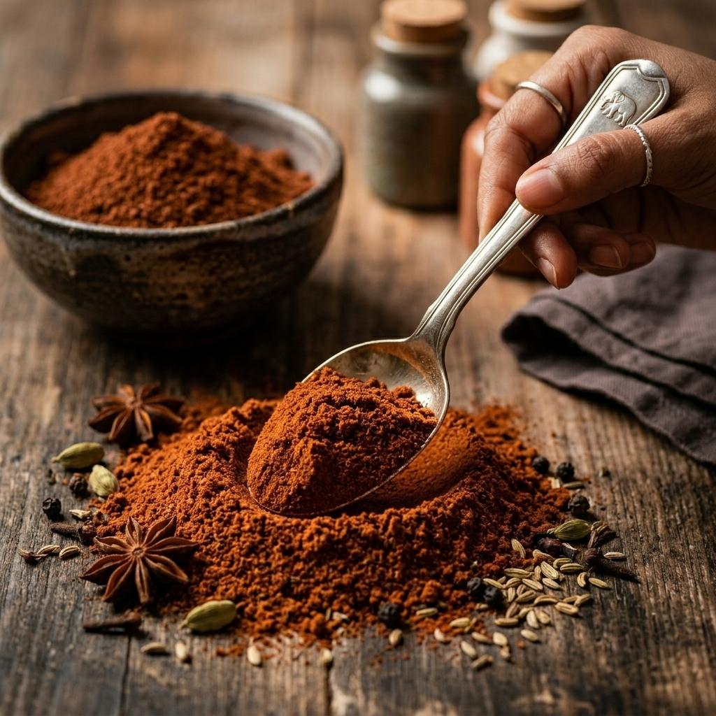 SpiceHouse masala jar with whole spices